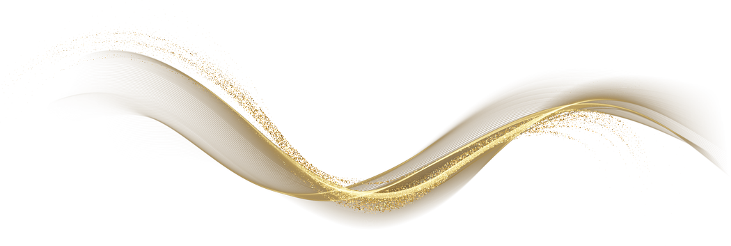 Gold Abstract Wave Line